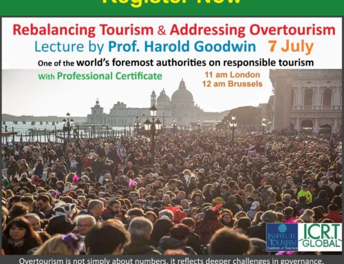 Rebalancing Tourism and Addressing Overtourism Lecture, by Prof. Harold Goodwin. 7 July