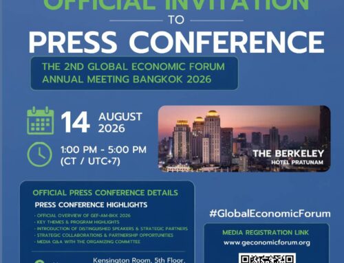 Global Economic Forum 2026 News Conference, Berkeley Hotel Bangkok 14 August